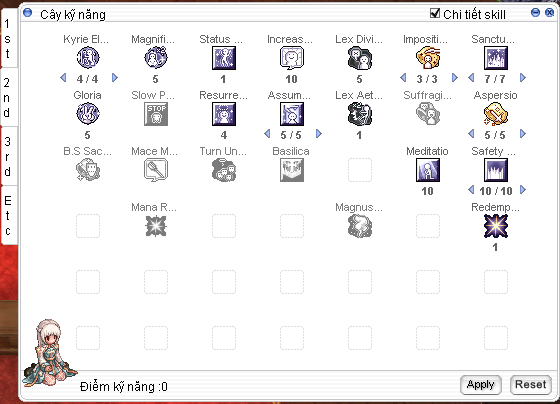 Full Support — bảng skill 2