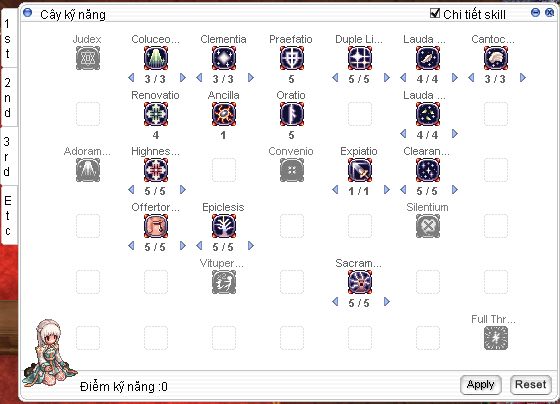 Full Support — bảng skill 3