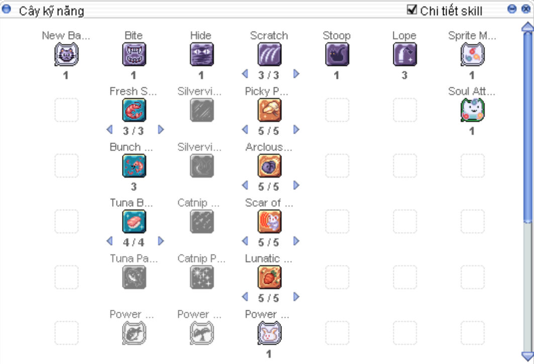 Skill tree — phần 1